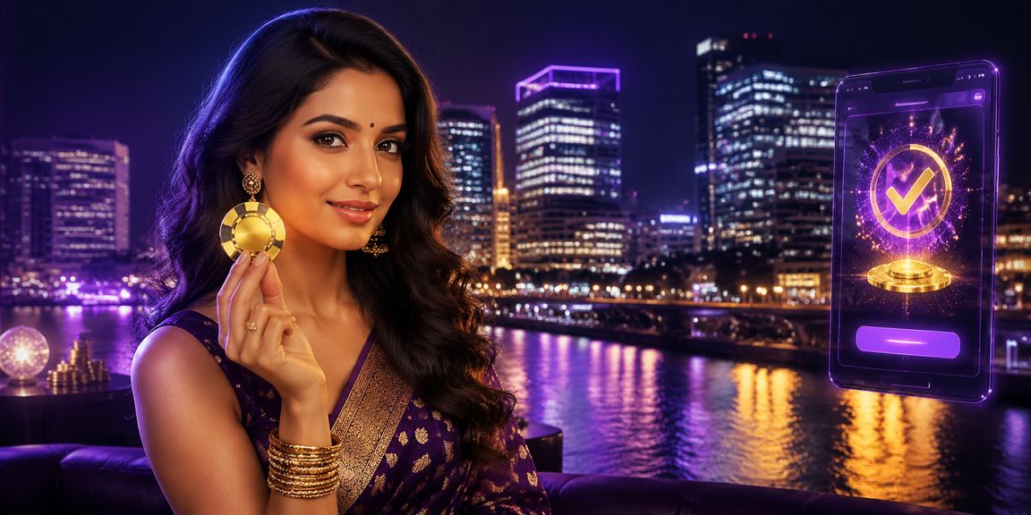 Neon lights representing mobile payments in India